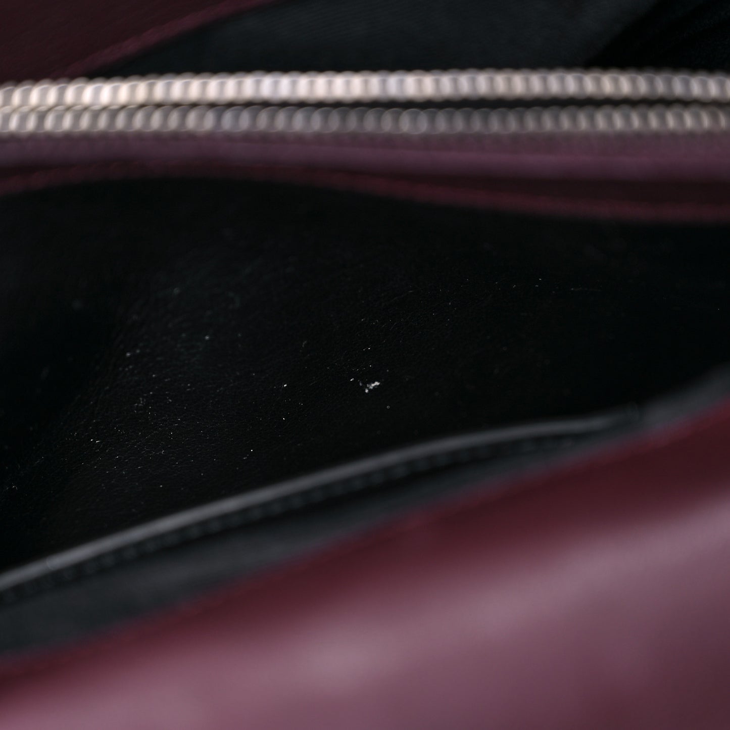 Sheepskin Matelasse Chevron Large Monogram Satchel Amaranto