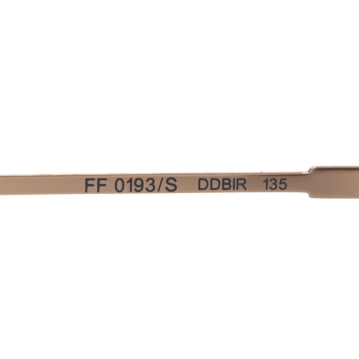 Metal Mirrored Eyeline Sunglasses FF 0193S Black Rose Gold