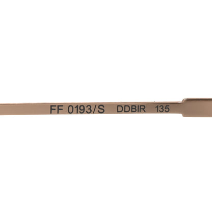 Fendi Metal Mirrored Eyeline Sunglasses FF 0193S Black Rose Gold 6 of 7