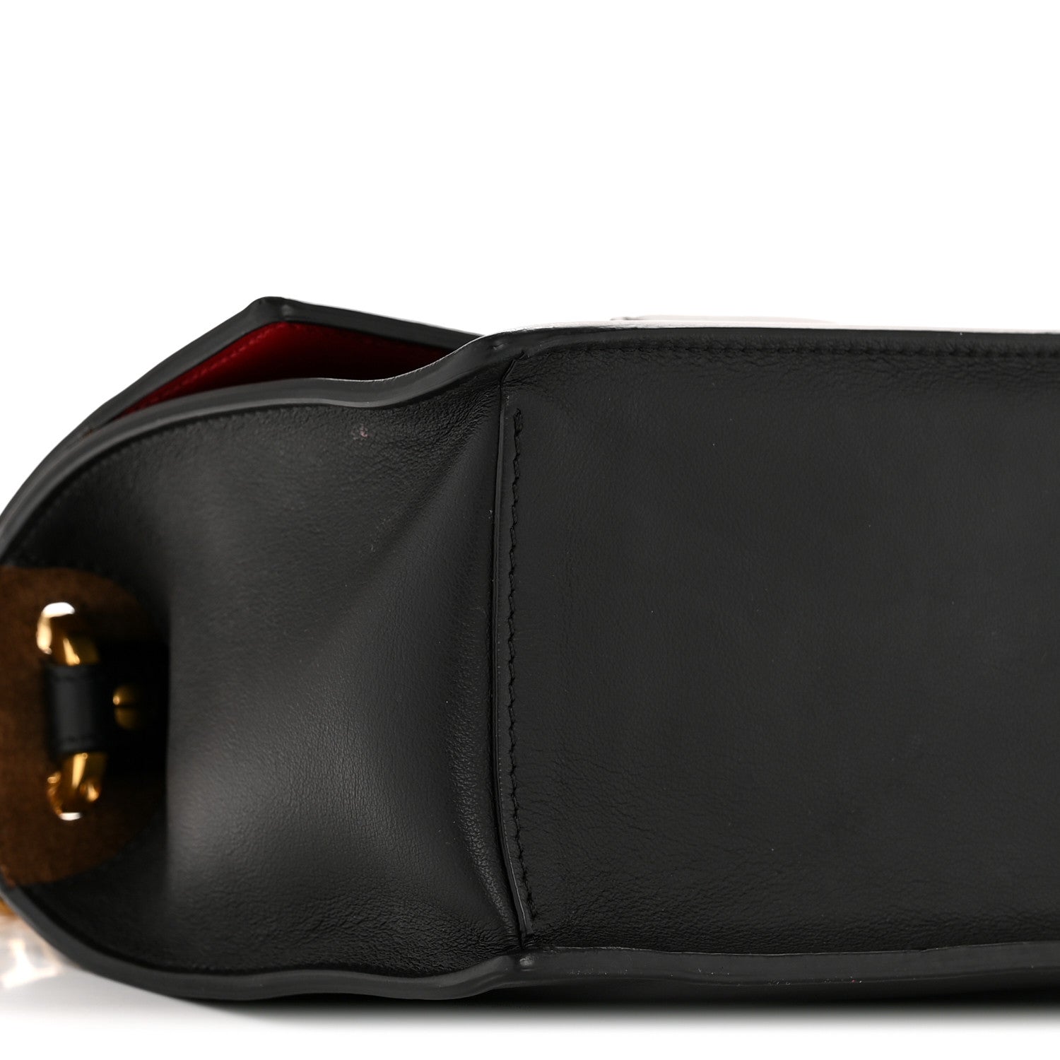 Fendi Vitello Grace Matte Small Kan U Shoulder Bag Black 17 of 27