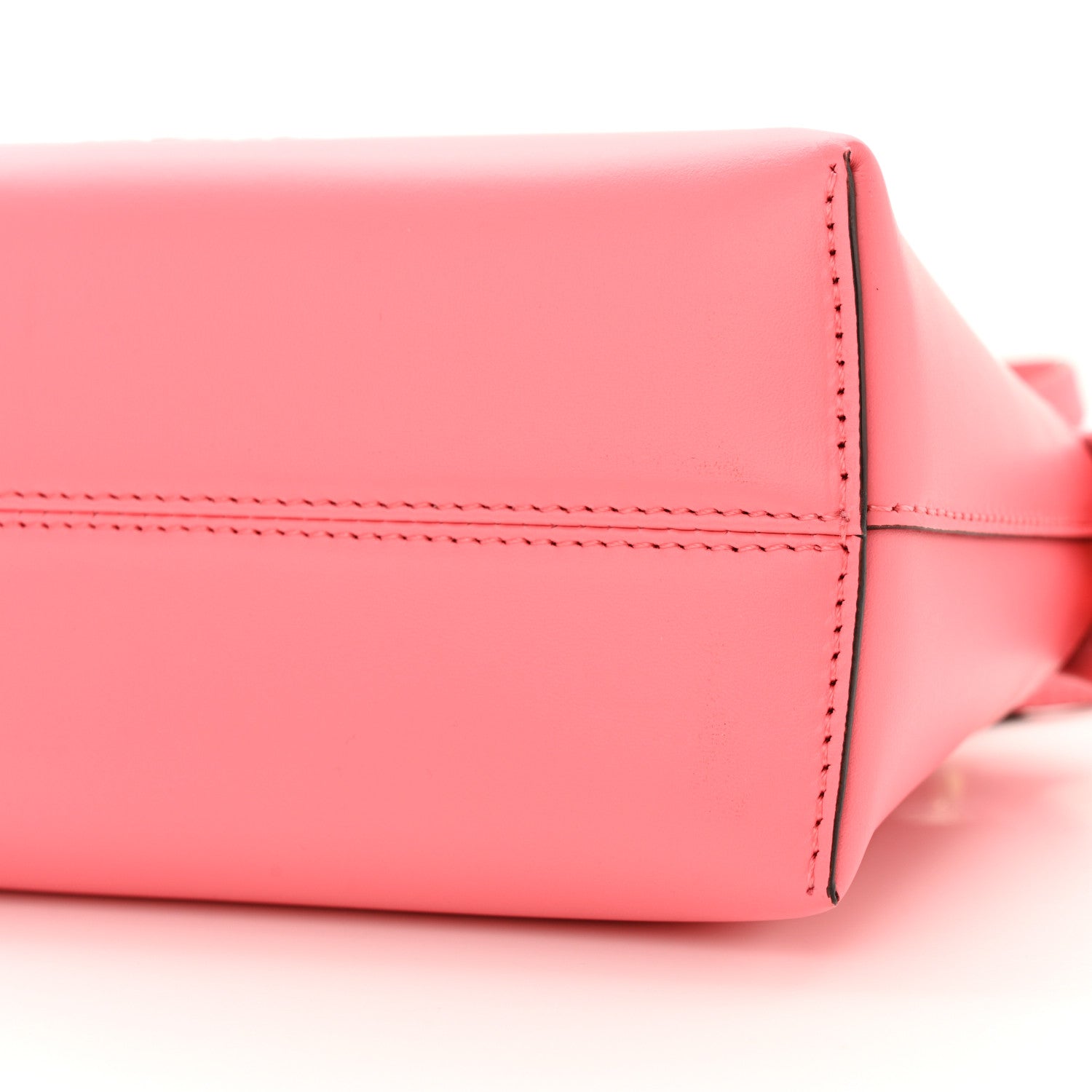 Fendi Vitello King Plexiglass Logo Embossed Mini By The Way Top Handle Boston Bag Pink Dalia 10 of 11