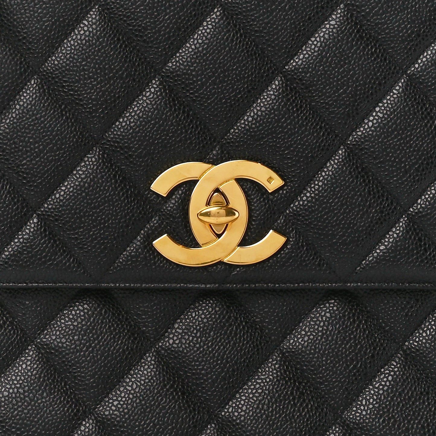 Caviar Quilted XL Jumbo Single Flap Black