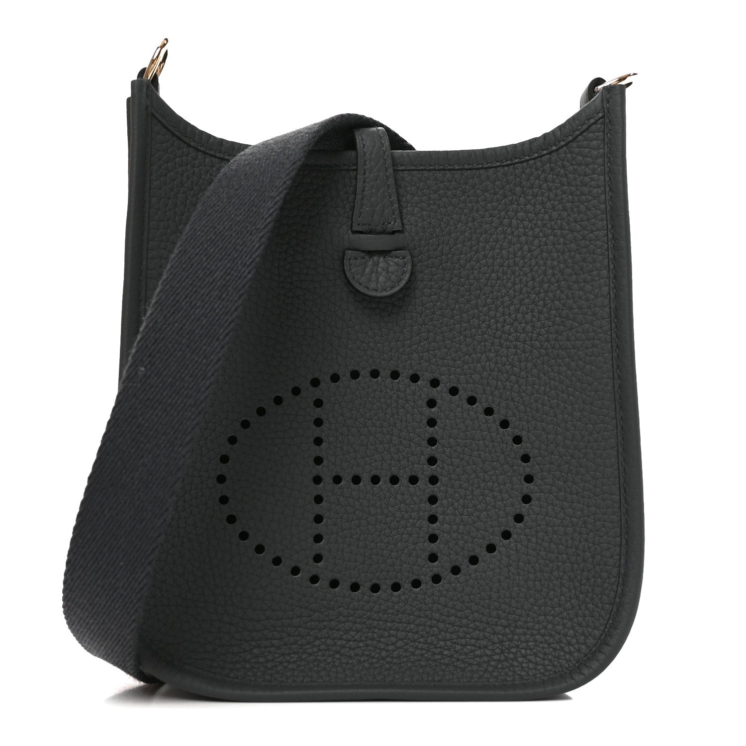 Hermes Taurillon Clemence Evelyne TPM Gris Misty 1 of 11