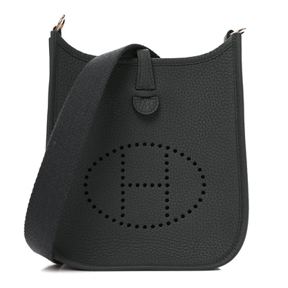 Hermes Taurillon Clemence Evelyne TPM Gris Misty 1 of 11