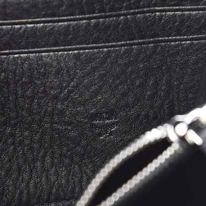 MCM Calfskin Ottomar Monogram Klara Zip Wallet Black 6 of 9