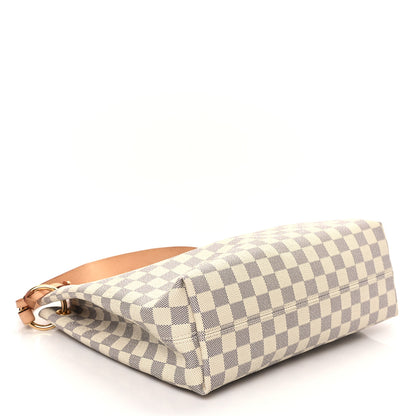Louis Vuitton Damier Azur Graceful PM Rose Ballerine 4 of 11