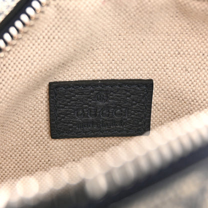 Gucci GG Supreme Monogram Textured Dollar Calfskin Mini Retro Interlocking G Shoulder Bag Beige Blue 6 of 10