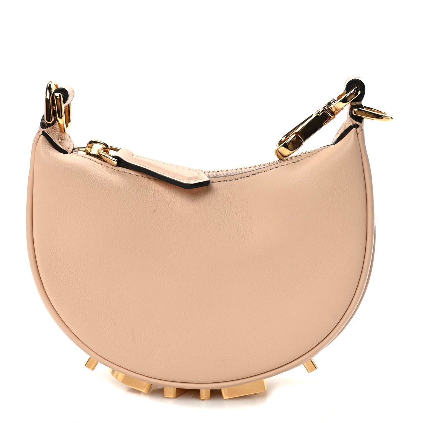 Vitello Grace Matte Nano Fendigraphy Hobo Charm Light Rose