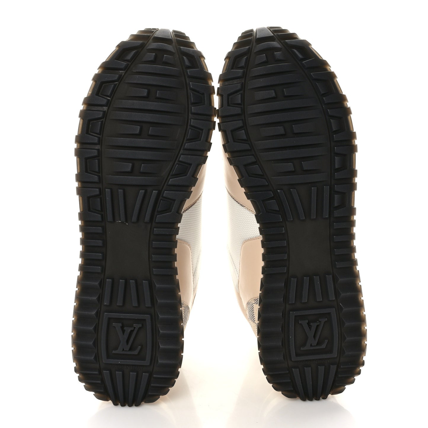 Calfskin Damier Azur Run Away Sneakers 39.5 White