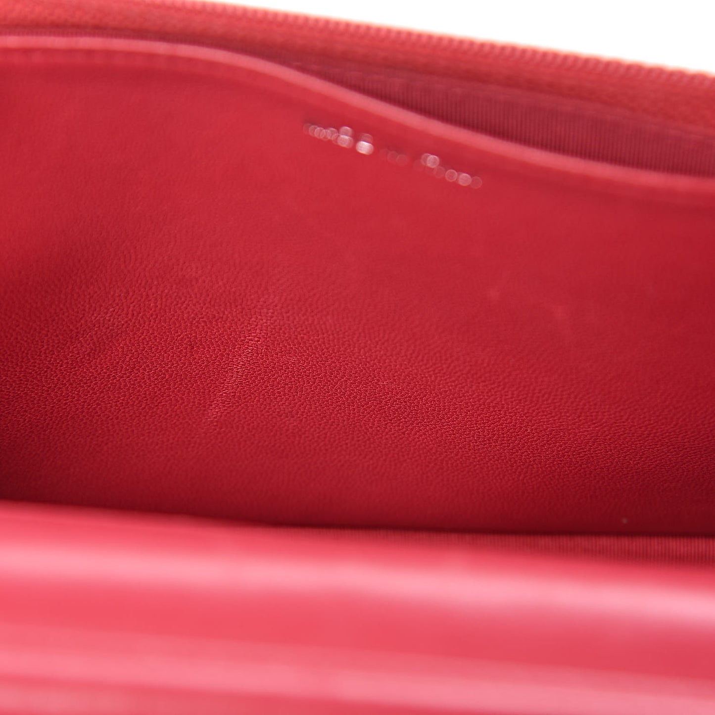 Calfskin Quilted Boy Wallet On Chain WOC Red