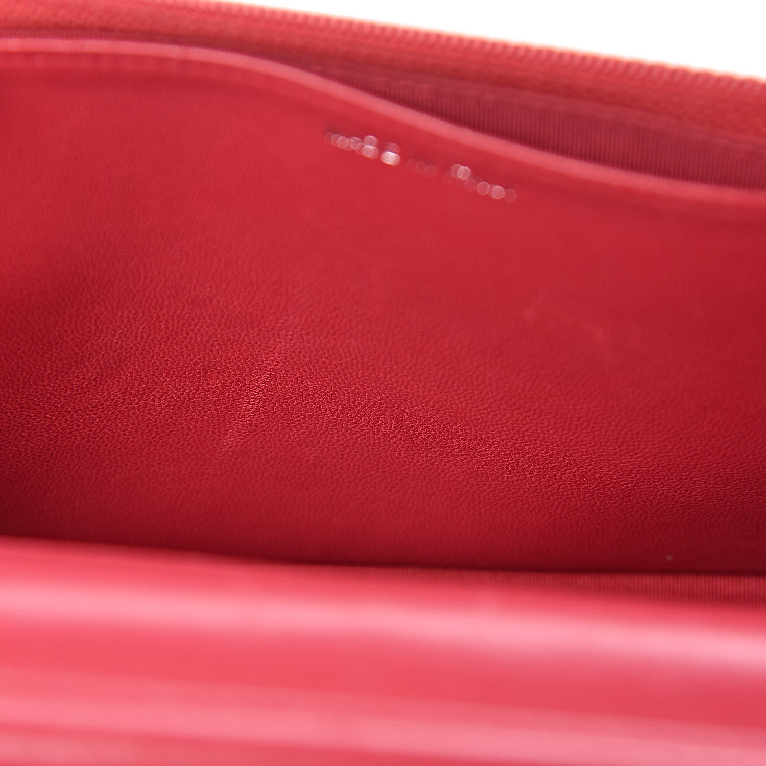Chanel Calfskin Quilted Boy Wallet On Chain WOC Red 12 of 22