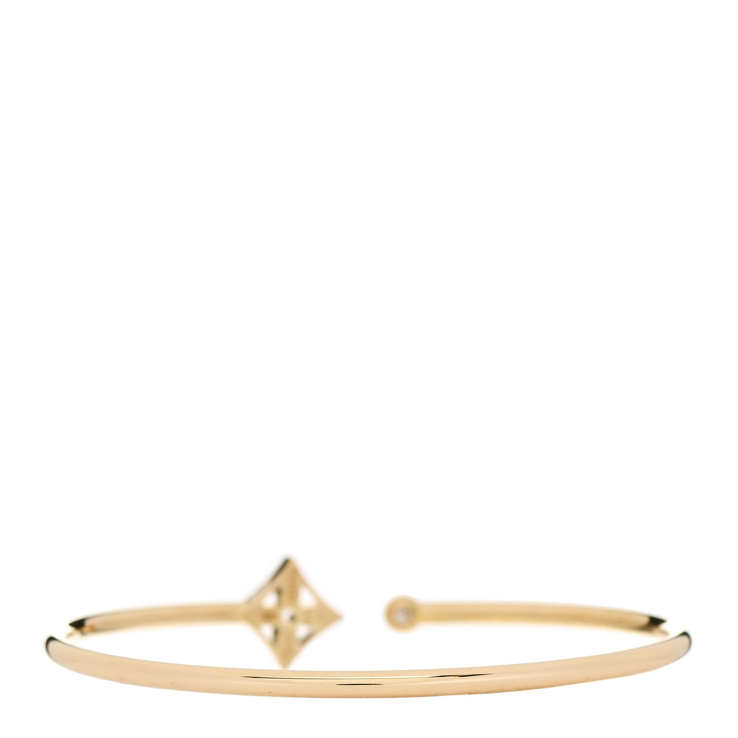 Louis Vuitton 18K Yellow Gold Diamond Idylle Blossom Twist Bracelet 2 of 4