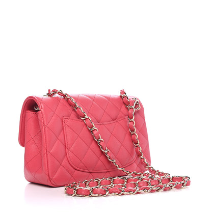 Chanel Caviar Quilted Mini Rectangular Flap Dark Pink 2 of 4