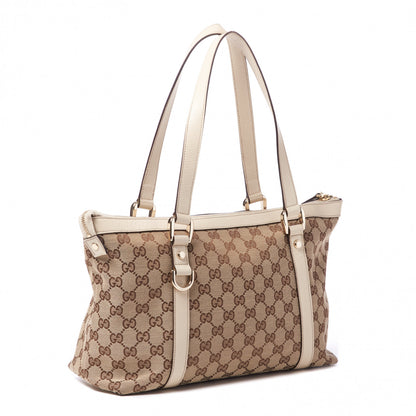 Gucci Monogram Medium Abbey Tote Off White 2 of 9