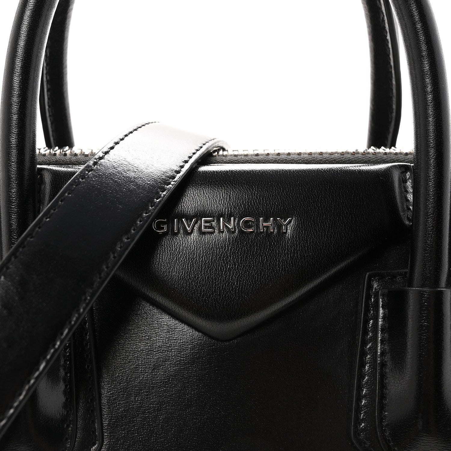 Givenchy Shiny Lord Calfskin Small Antigona Black 8 of 10