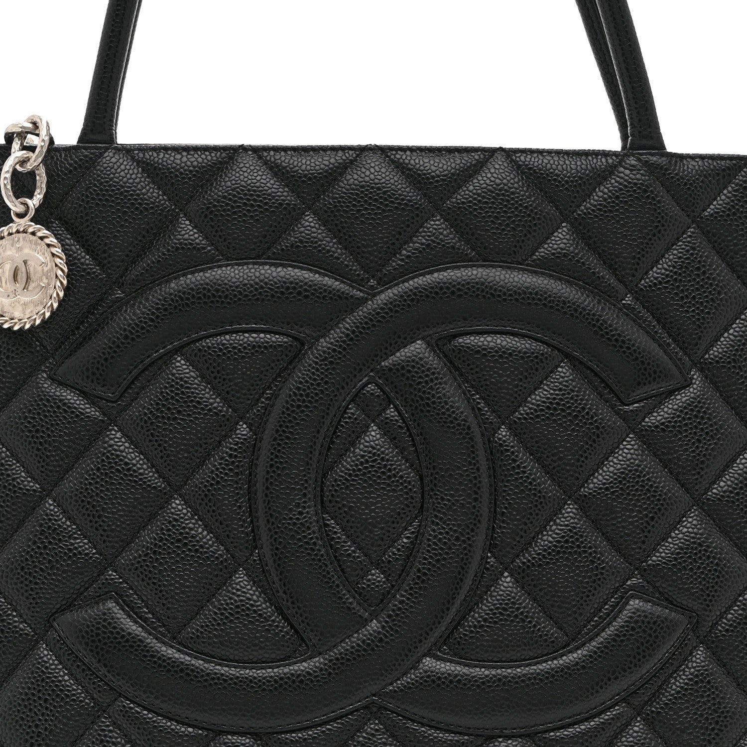 Chanel Caviar Quilted Medallion Tote Black 8 of 10