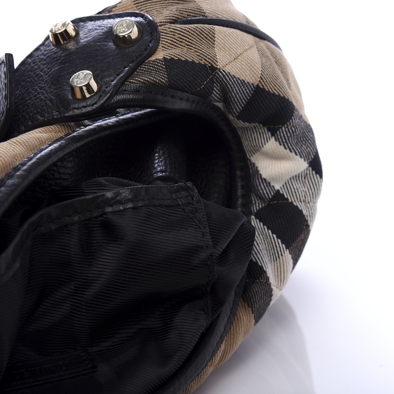 Burberry House Check Quilted Brook Hobo 8 of 15