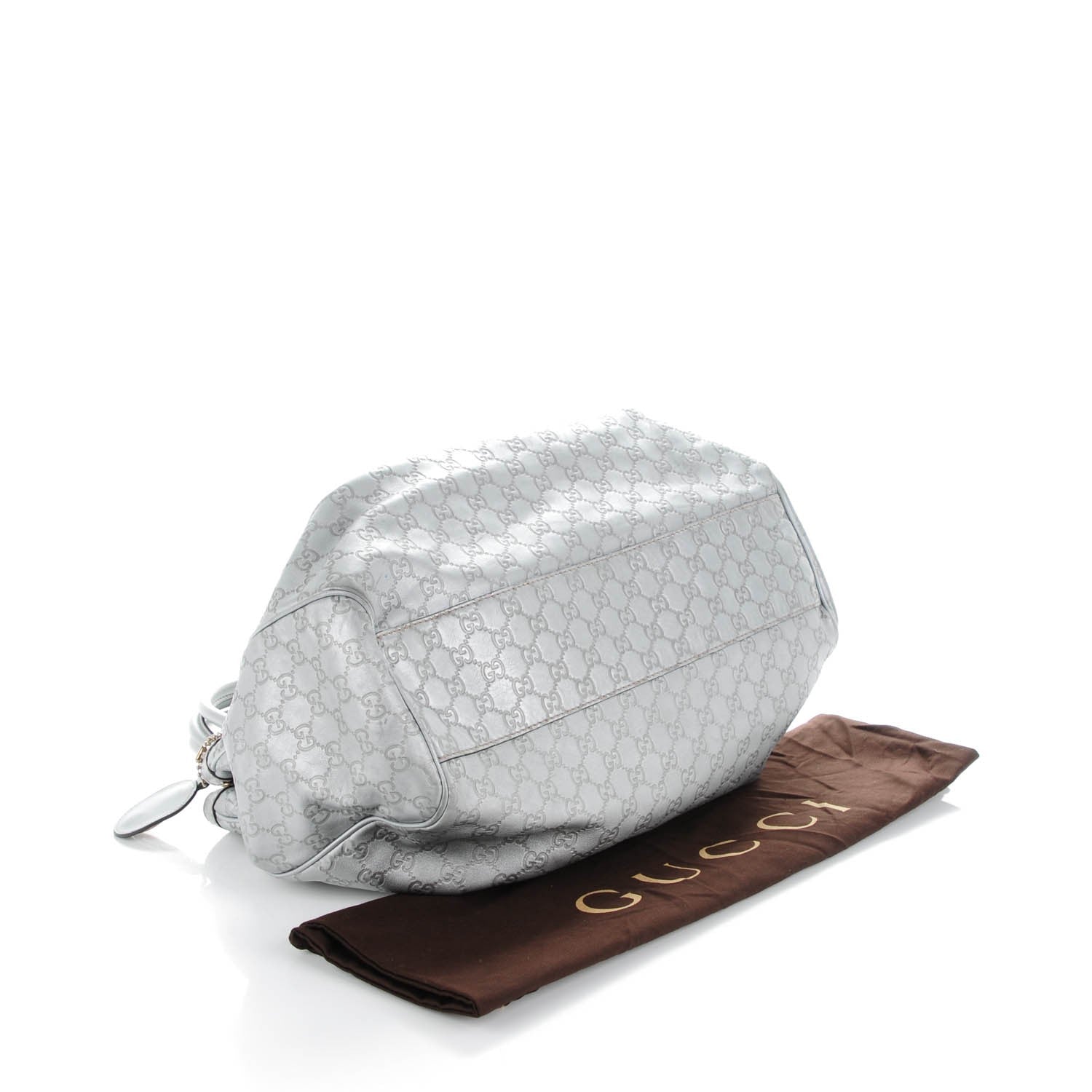 Gucci Guccissima Large Sukey Tote Silver 4 of 7