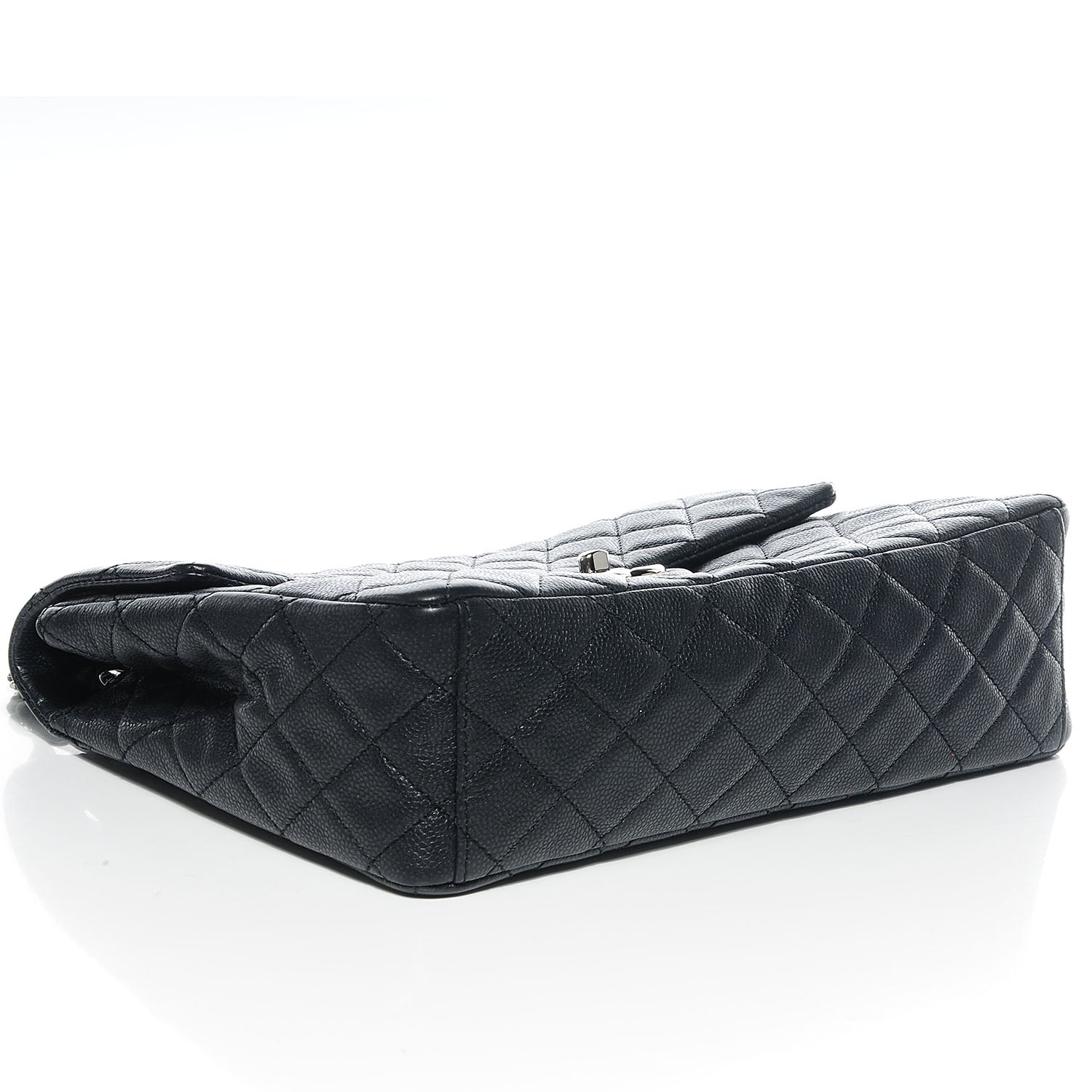 Chanel Washed Caviar Maxi Single Flap Black 4 of 8