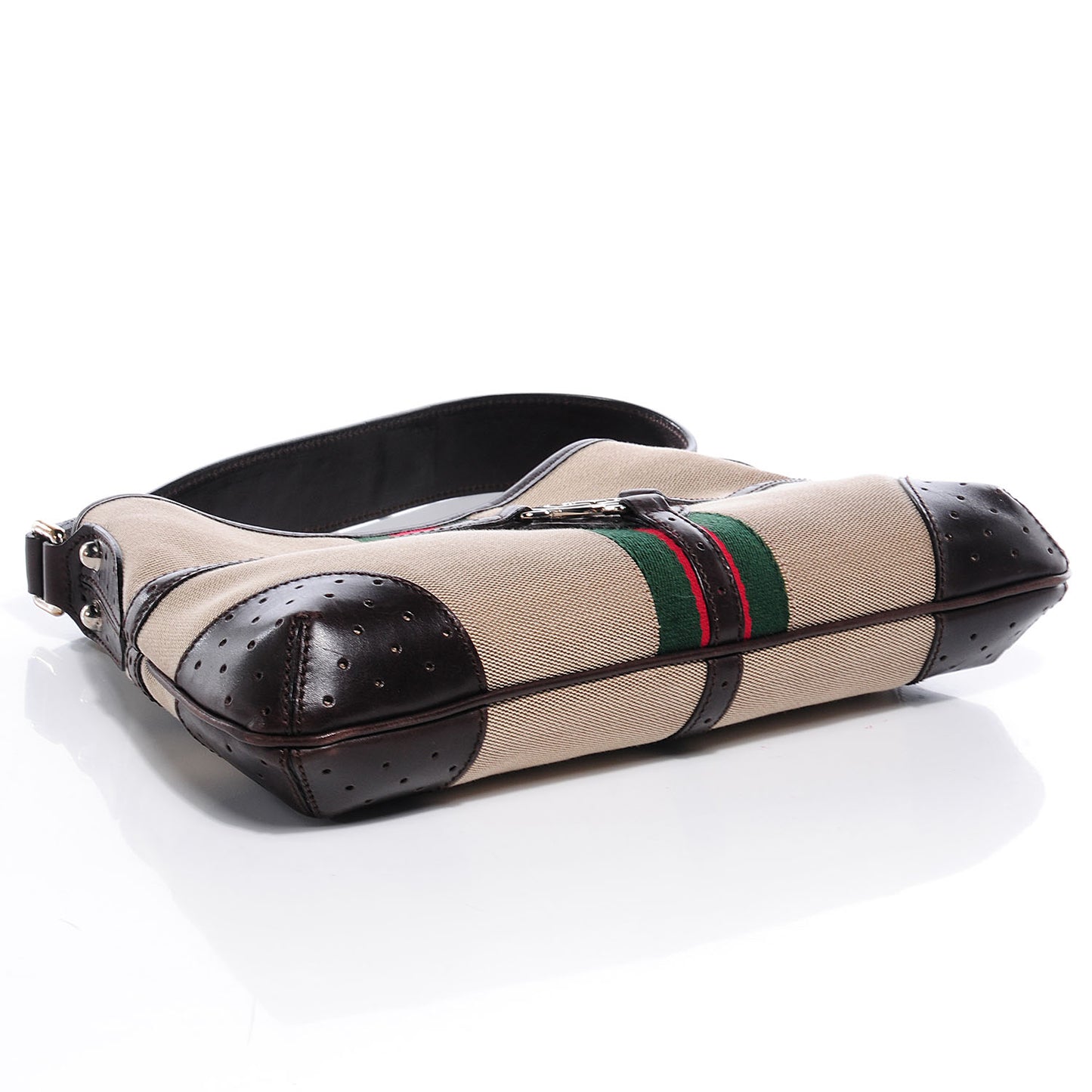 Canvas Web GG Reins Shoulder Bag