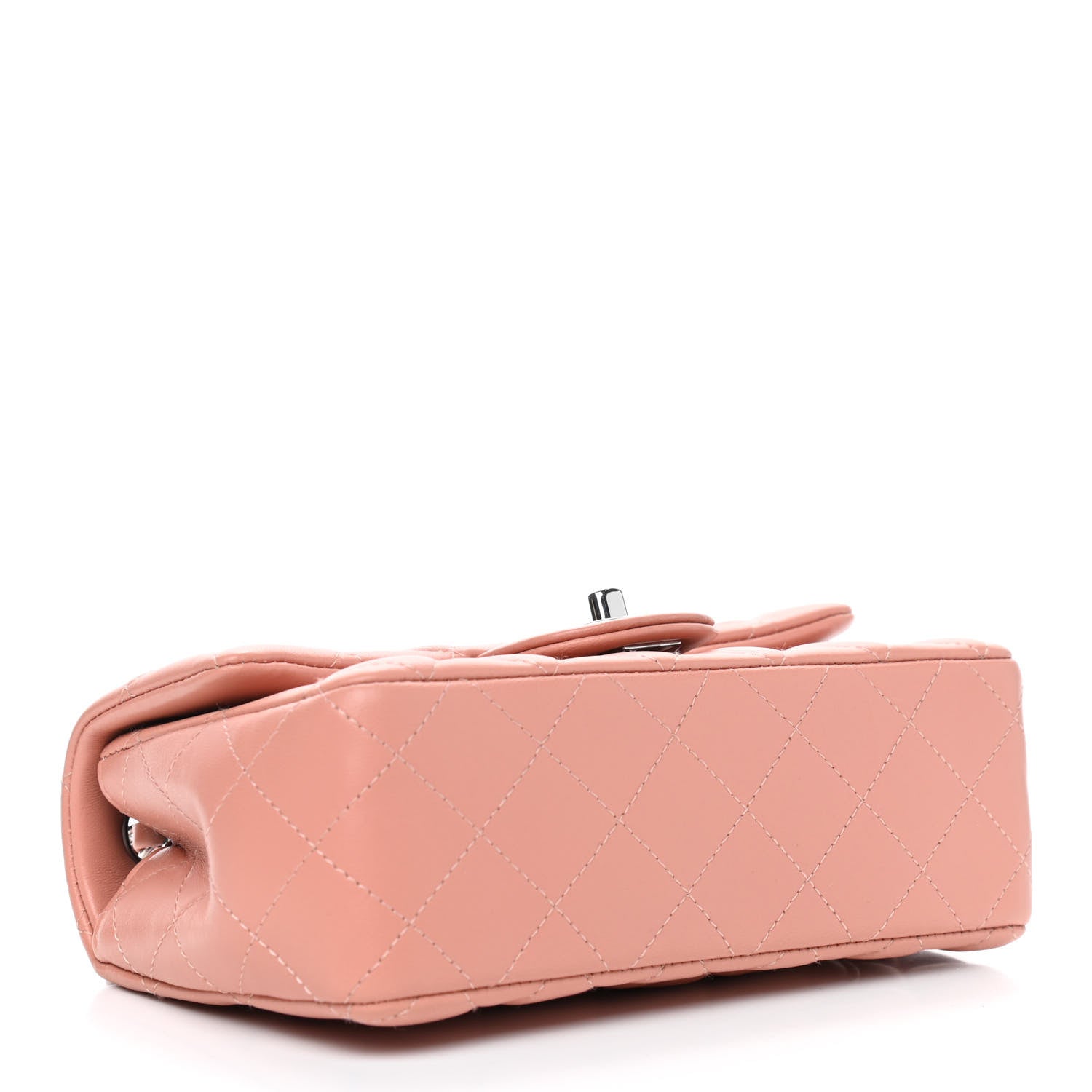 Chanel Lambskin Quilted Mini Rectangular Flap Pink 4 of 9