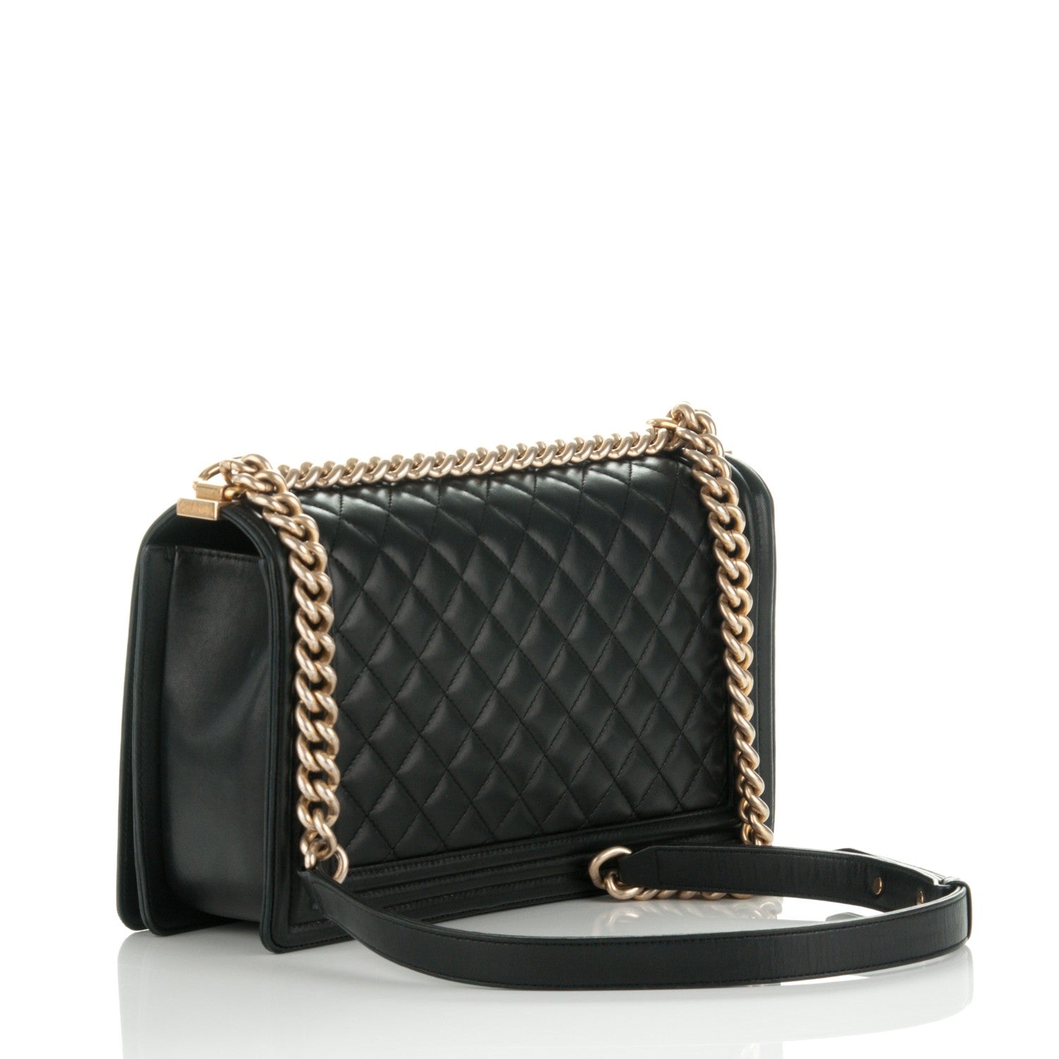 Chanel Lambskin Quilted New Medium Boy Flap Black 3 of 8