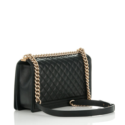 Chanel Lambskin Quilted New Medium Boy Flap Black 3 of 8