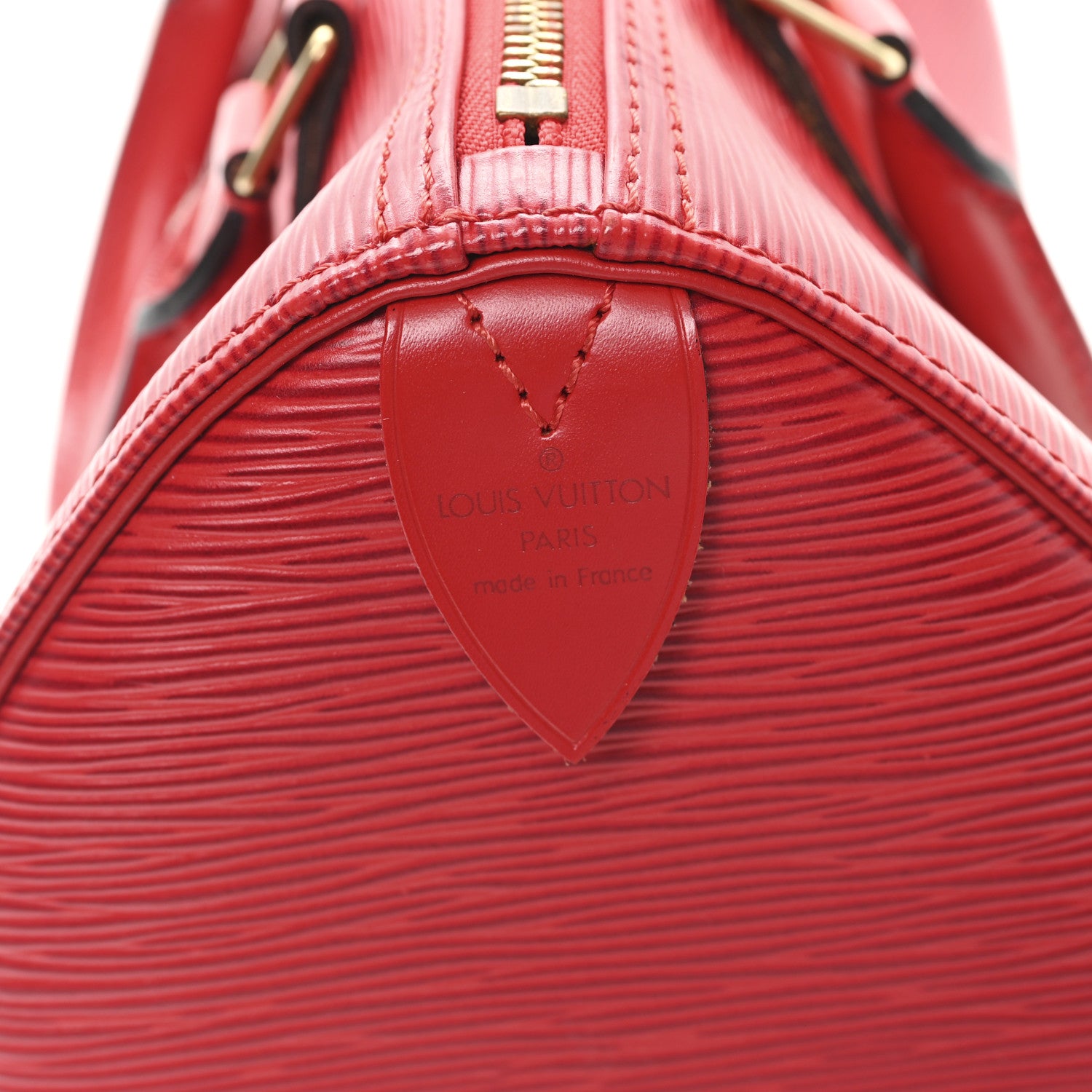 Louis Vuitton Epi Speedy 25 Castillan Red 6 of 10