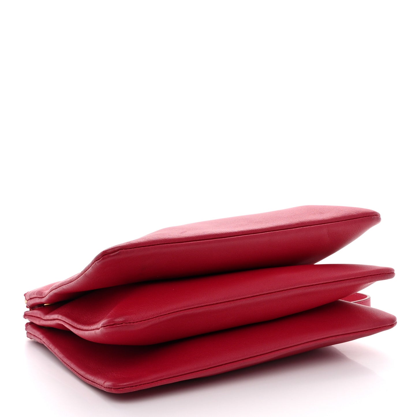Lambskin Small Trio Crossbody Bag Fuchsia