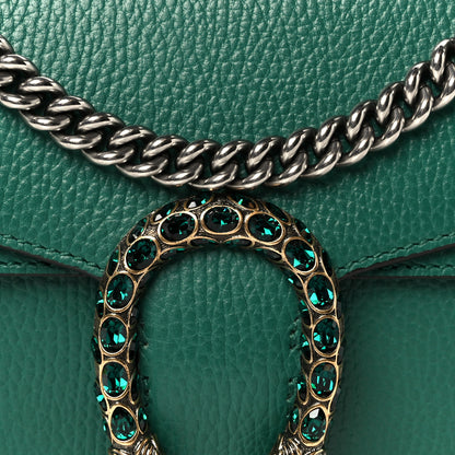 Gucci Pebbled Calfskin Small Dionysus Shoulder Bag Emerald 9 of 11
