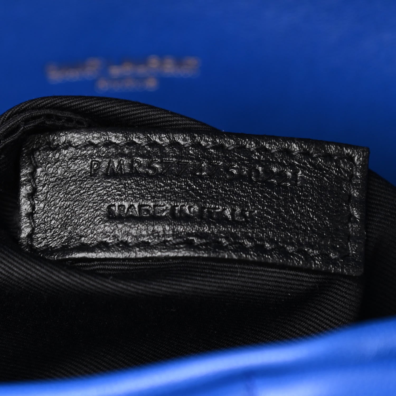 Saint Laurent Lambskin Quilted Medium Loulou Puffer Monogram Chain Satchel Majorele Blue 9 of 10