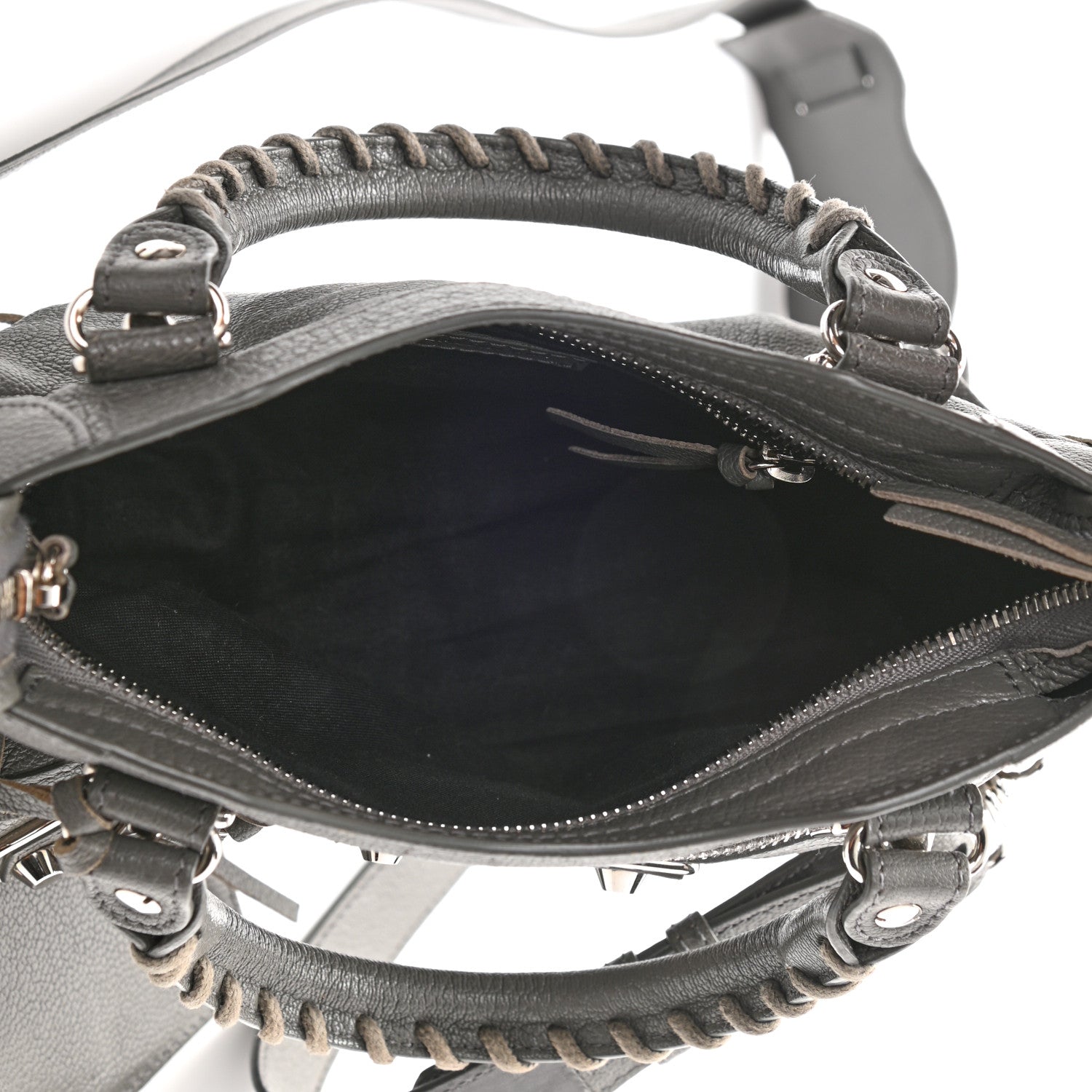 Balenciaga Chevre Silver Metallic Edge Hardware Mini City Gris Acier 5 of 10
