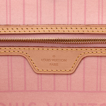 Louis Vuitton Damier Azur Neo Neverfull MM Rose Ballerine 8 of 12