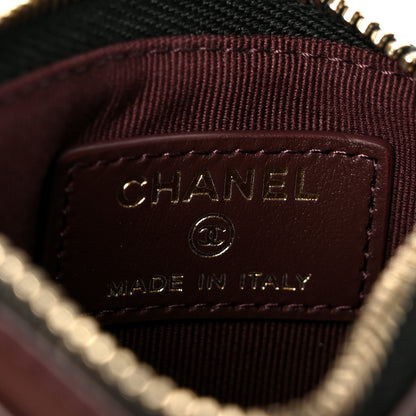 Chanel Caviar Quilted Compact Zipped Pocket Wallet Black 6 of 9