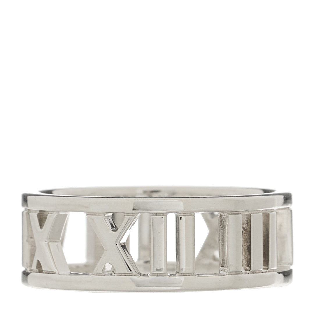 Tiffany Sterling Silver Wide Atlas Open Ring 52 6 3 of 4