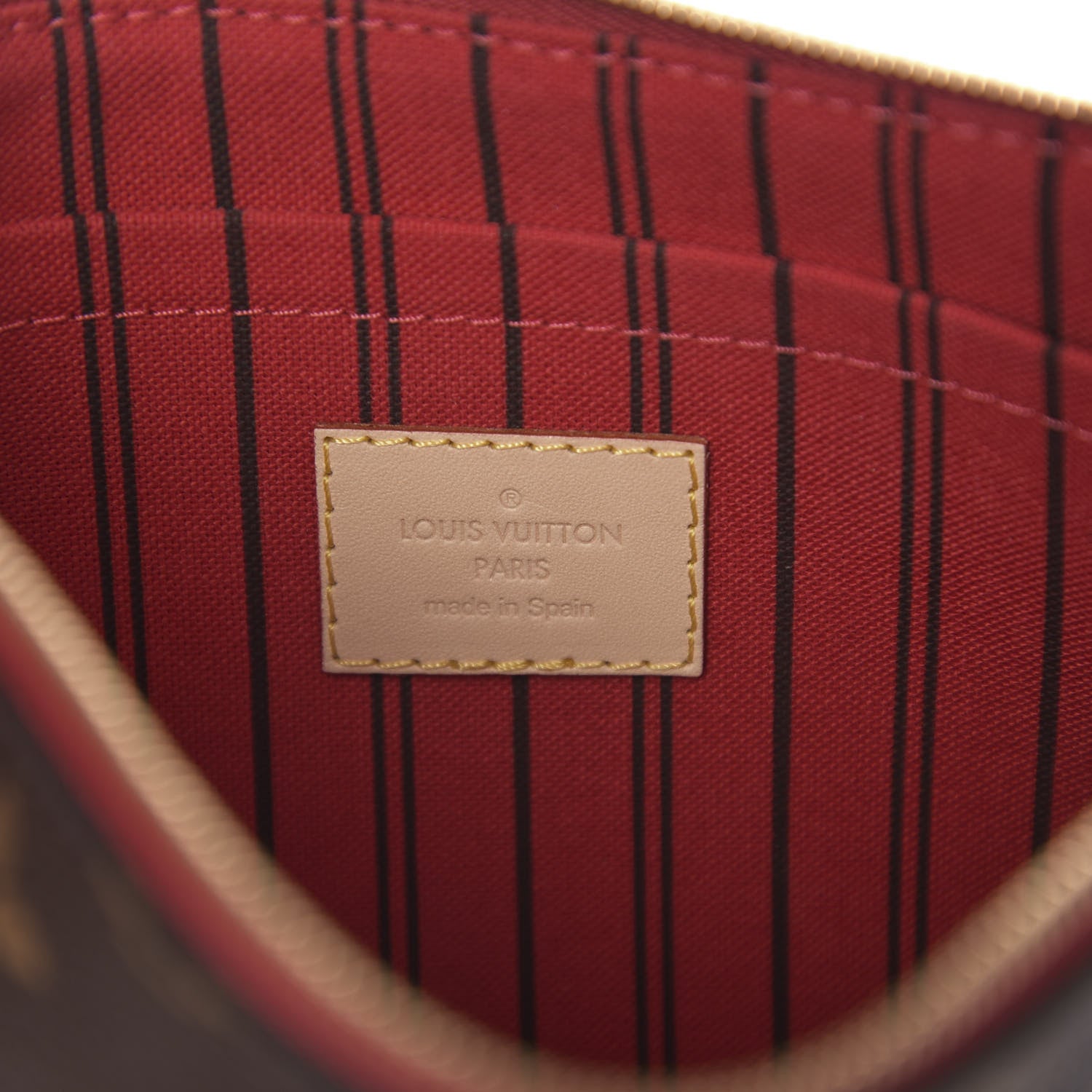 Louis Vuitton Monogram Neverfull MM GM Pochette Cherry 5 of 6