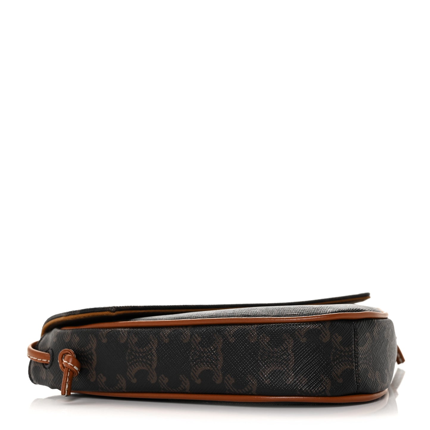 Triomphe Canvas Triangle Crossbody Bag Tan