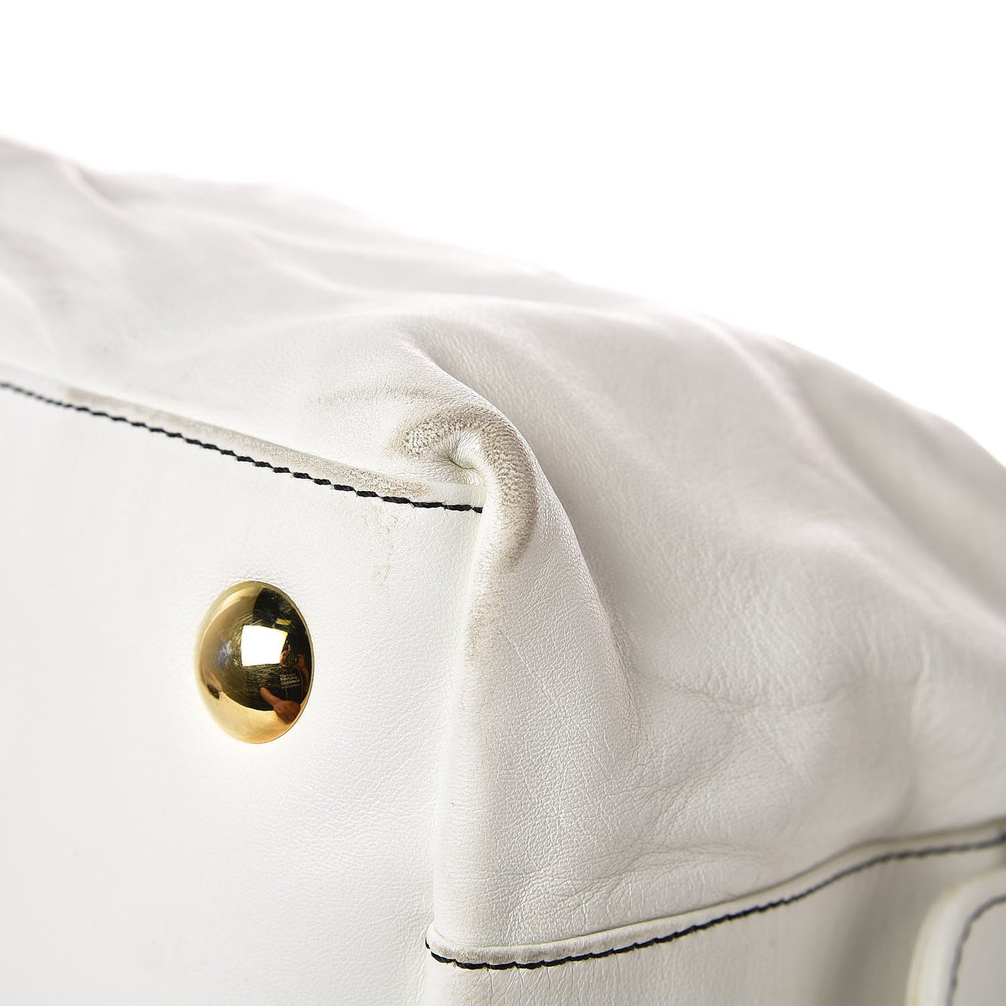 Woven Couture Bag White