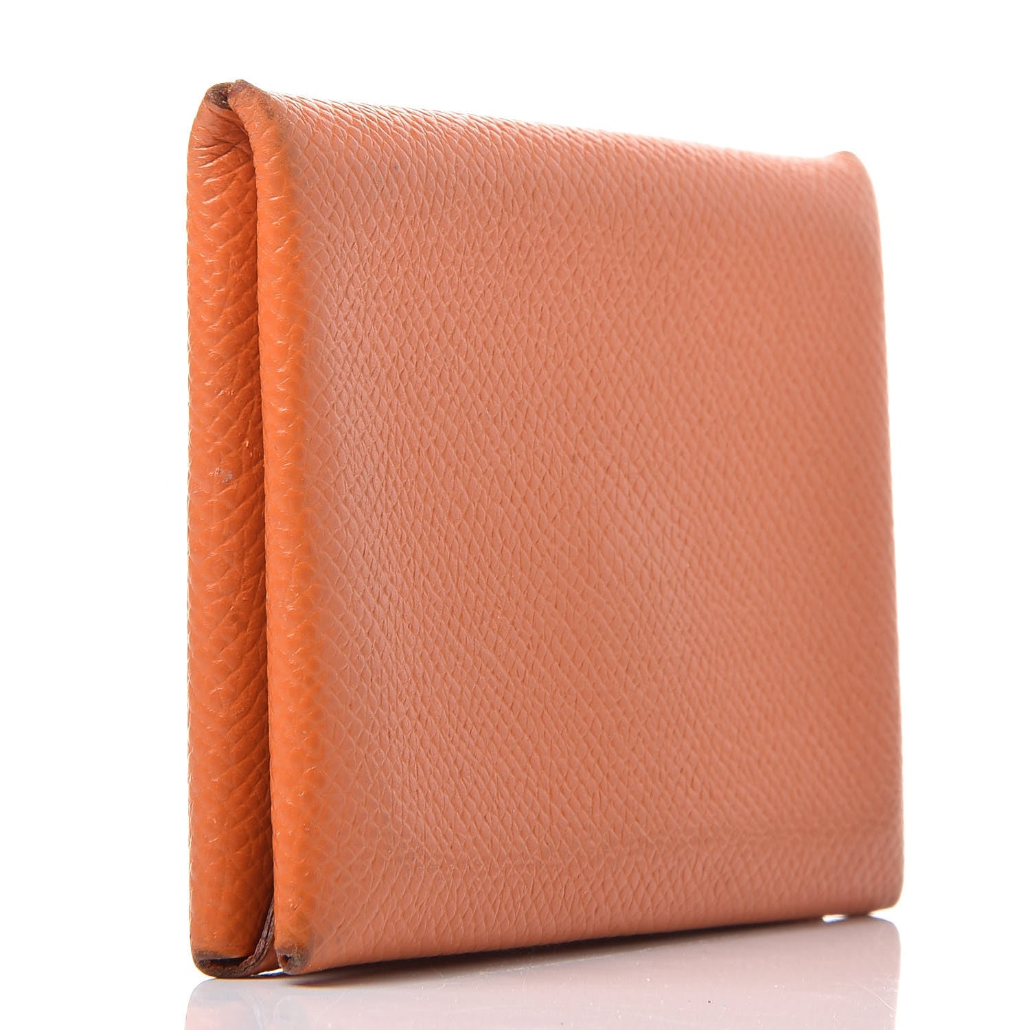 Hermes Epsom Calvi Card Case Orange 3 of 11