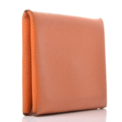 Hermes Epsom Calvi Card Case Orange 3 of 11