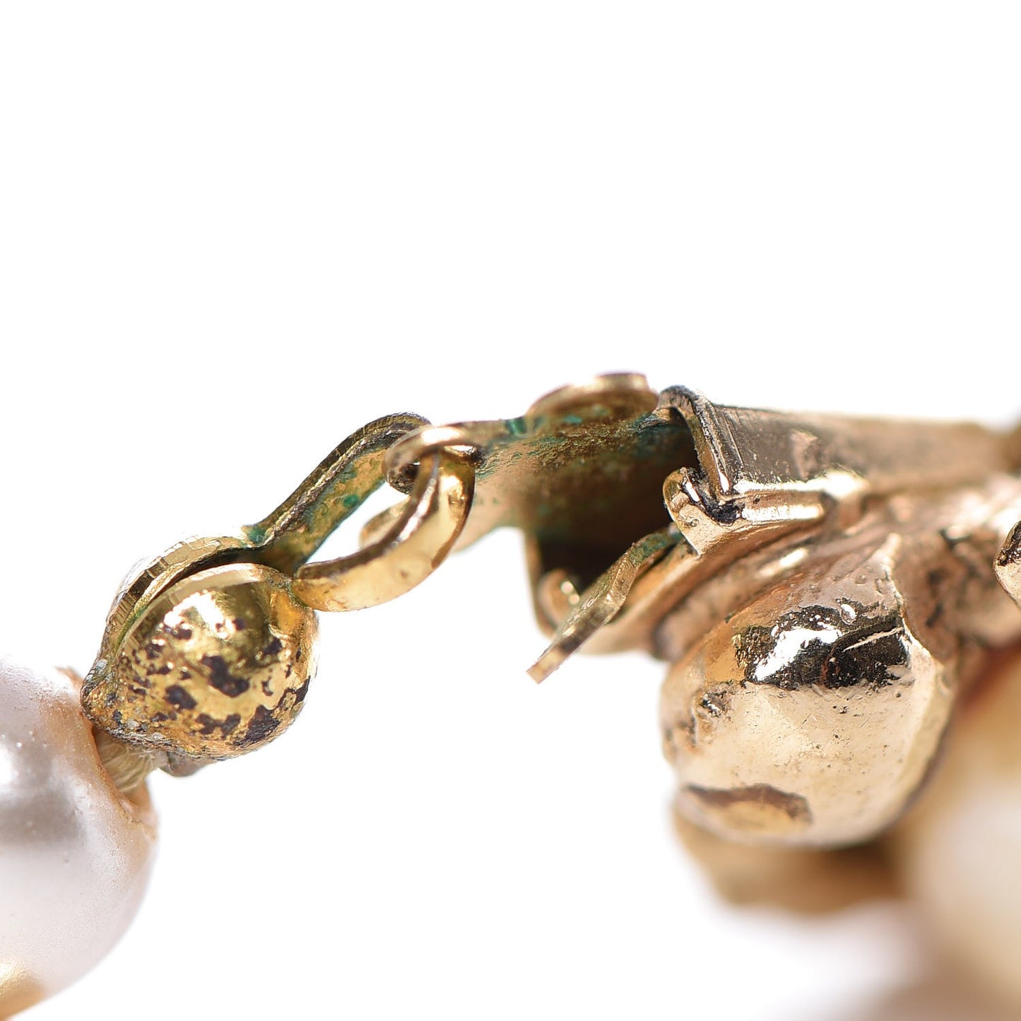 Baroque Pearl Short Necklace Gold