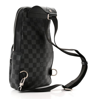 Louis Vuitton Damier Infini Avenue Sling Bag Onyx Silver 3 of 10
