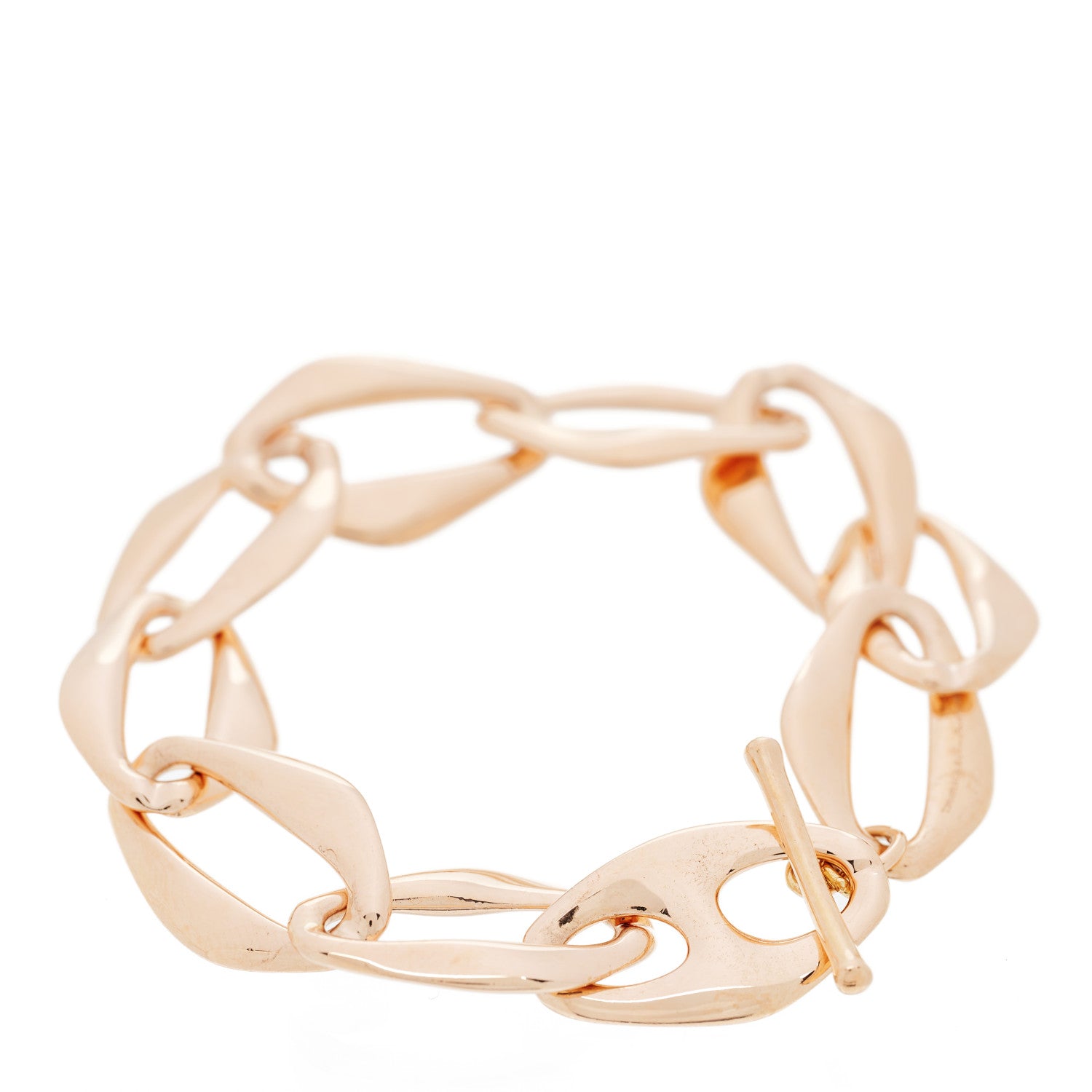 Tiffany 18K Rose Gold Small Elsa Peretti Aegean Toggle Bracelet 2 of 3