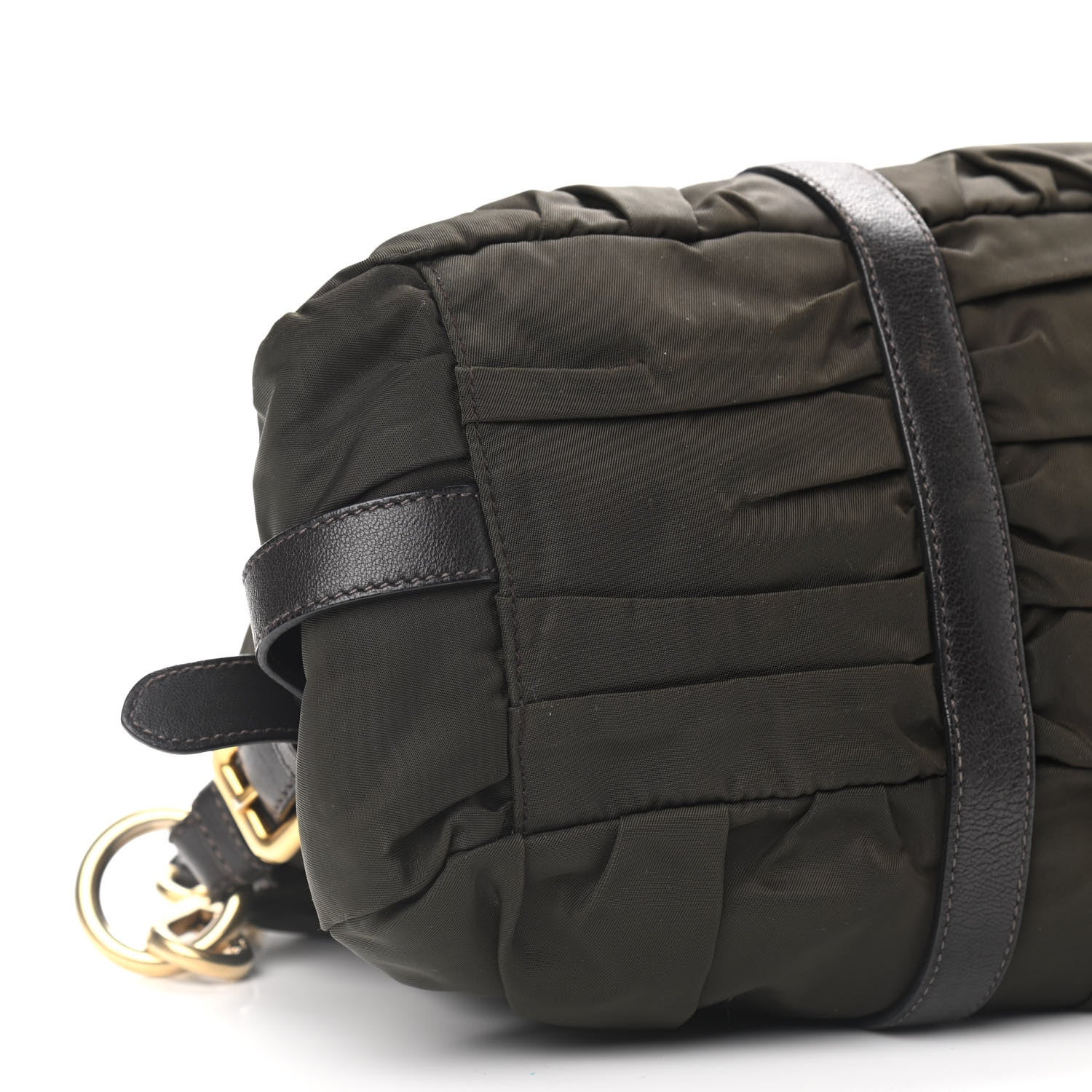 Prada Tessuto Nylon Gaufre Shopping Satchel Fumo 13 of 14