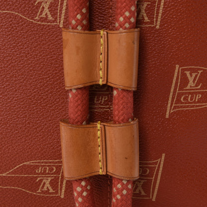 Louis Vuitton Canvas Americas Cup 1995 Saint Tropez Drawstring Bag Red 8 of 10
