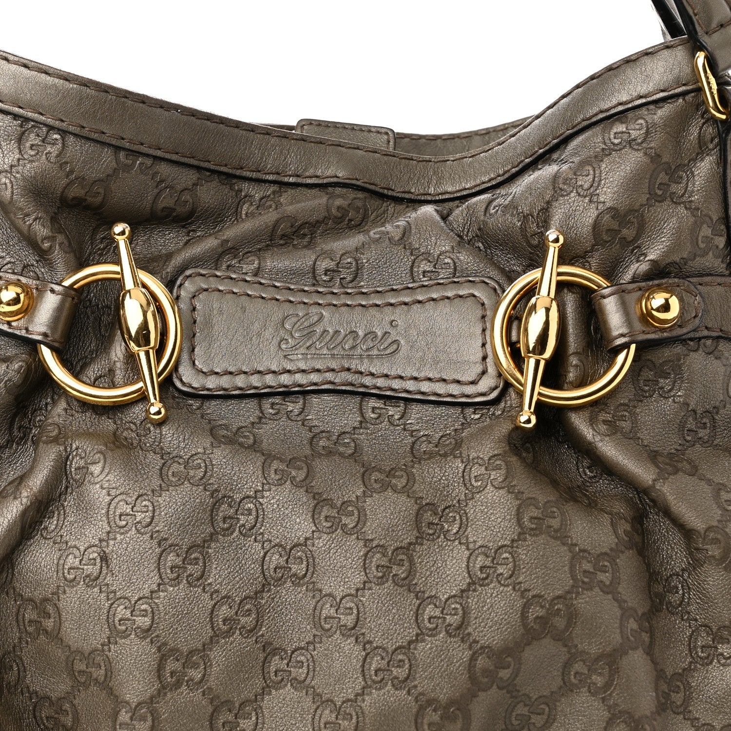 Gucci Guccissima Medium Jockey Tote Grey 8 of 11