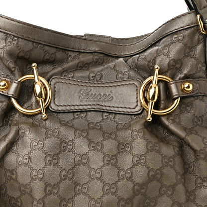 Gucci Guccissima Medium Jockey Tote Grey 8 of 11