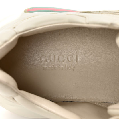 Gucci Calfskin Logo Womens Rhyton Sneakers 37.5 Ivory 7 of 8