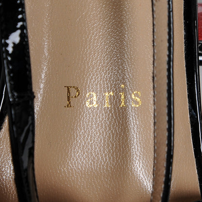 Christian Louboutin Patent Balcross Flats 38.5 Black 8 of 9