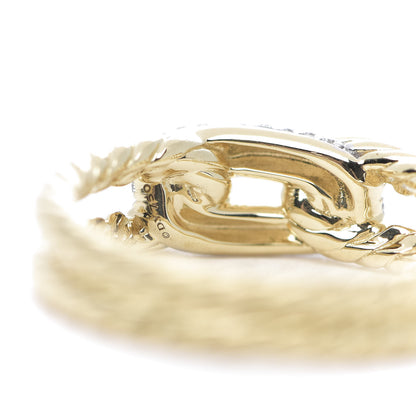 David Yurman 18K Yellow Gold Diamond Petite Loop Ring 52 6 4 of 4